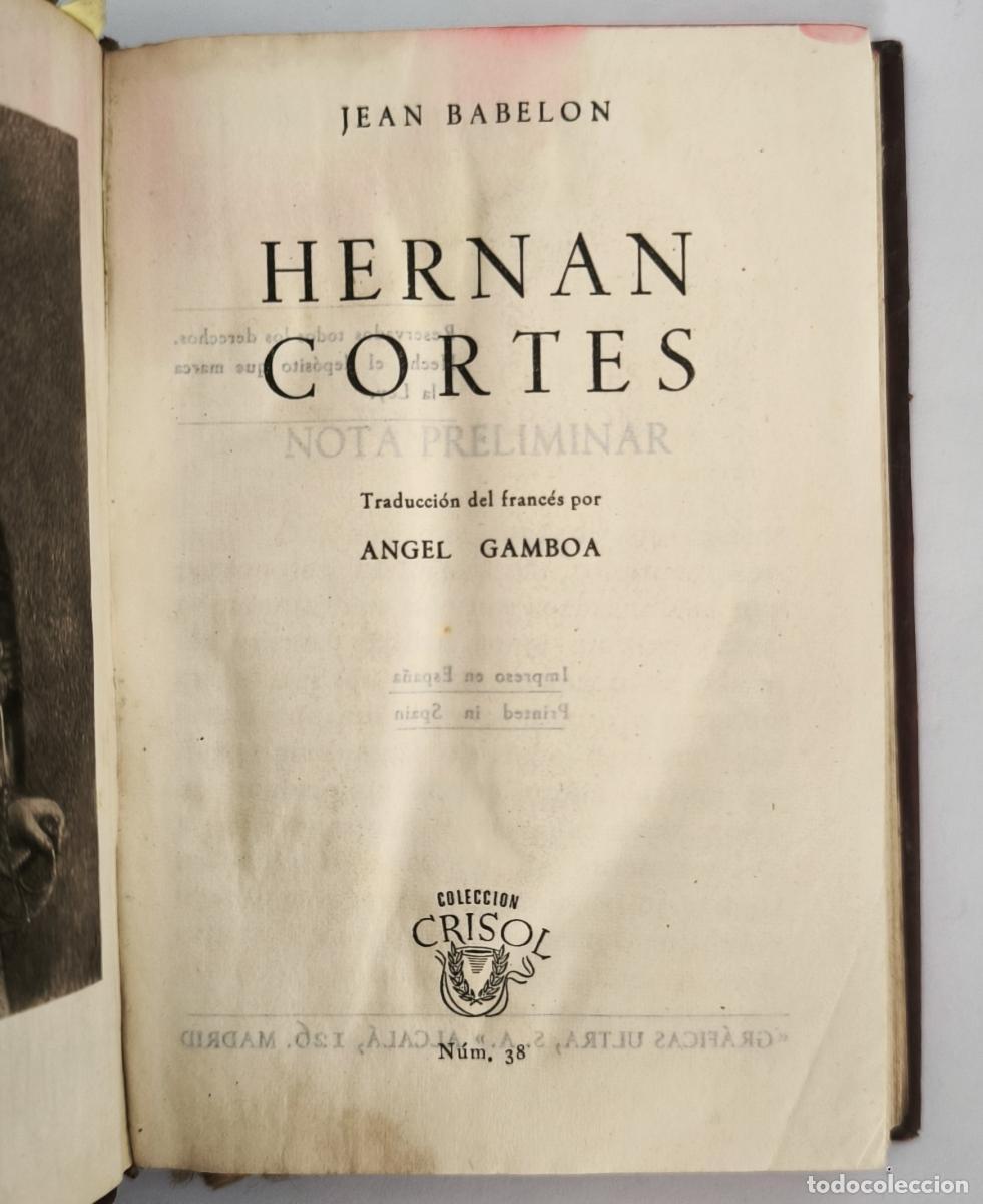 Libros: ern&aacute;n Cort&eacute;s - Jean Babelon