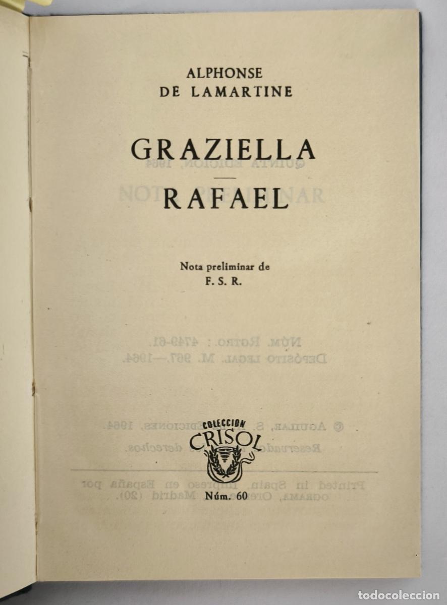 Libros: Graziella. Rafael - Alphonse de Lamartine