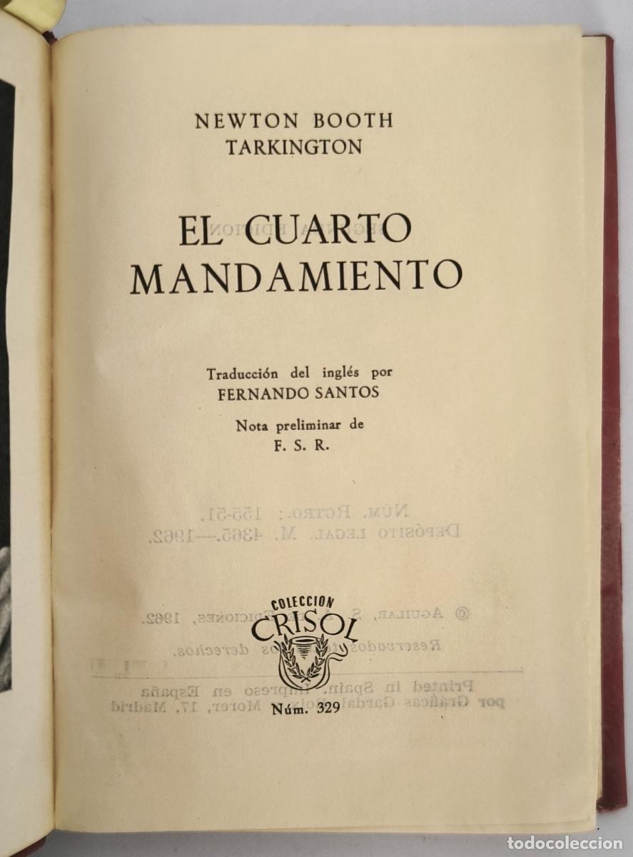 books: El cuarto mandamiento - Newton Booth Tarkington