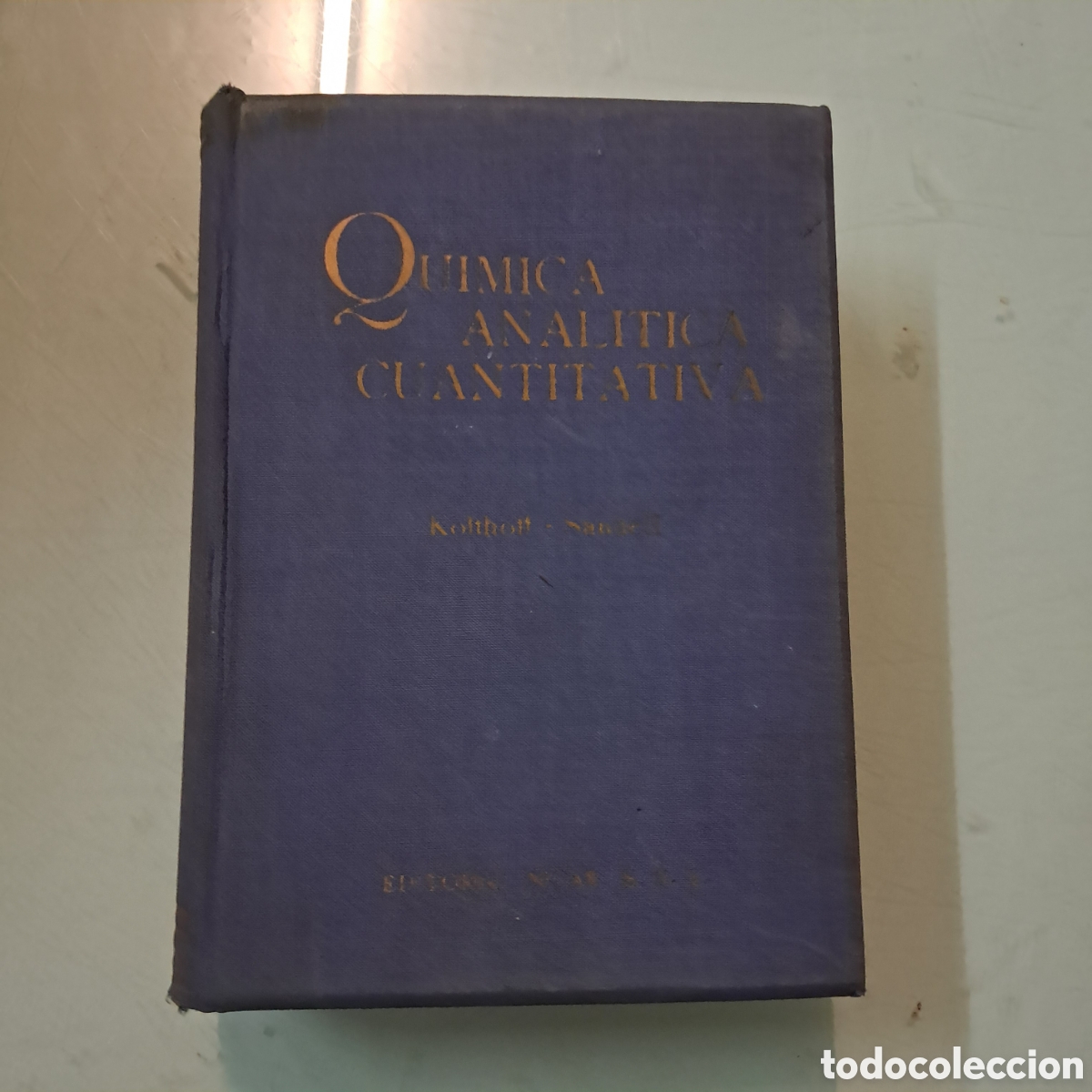 Livros em segunda m&atilde;o: Tratado de qu&iacute;mica analitica cuantitativa general e inorg&aacute;nica, Kolthoff,