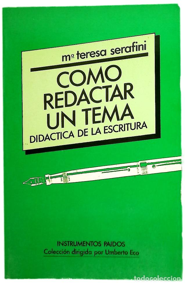Libros: C&oacute;mo redactar un tema did&aacute;ctica de la escritura