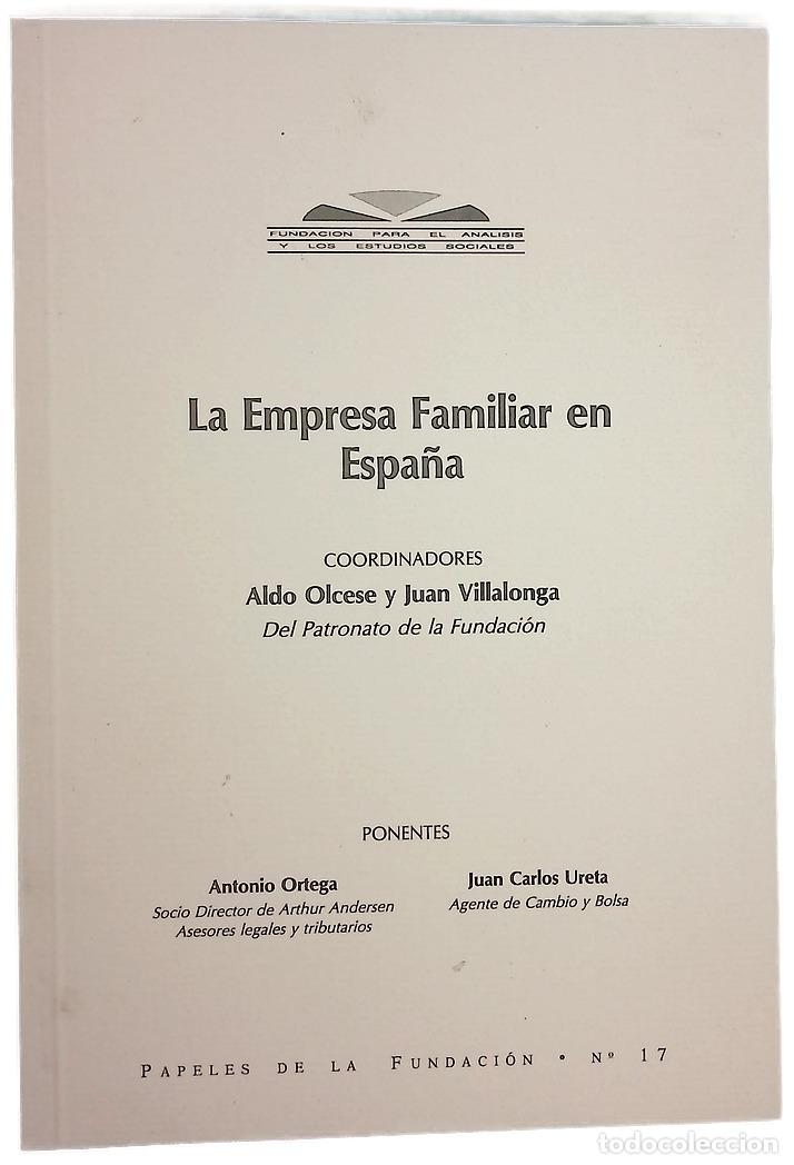 Libros: La empresa familiar en Espa&ntilde;a - Foto 1