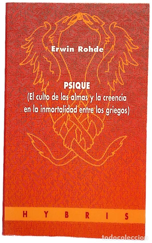 Libros: Psique : (el culto de las almas y la creencia en la inmortalidad entre los griegos)