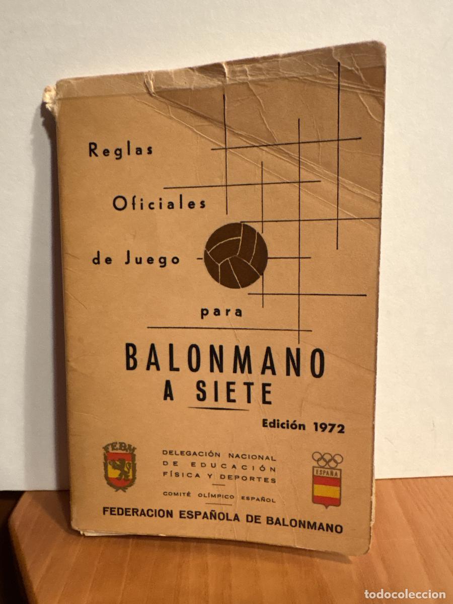 Libros: REGLAS OFICIALES PARA BALONMANO A SIETE - tdk422