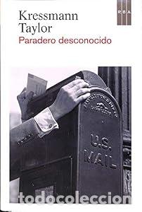 Libros: Paradero desconocido - Kressmann Taylor