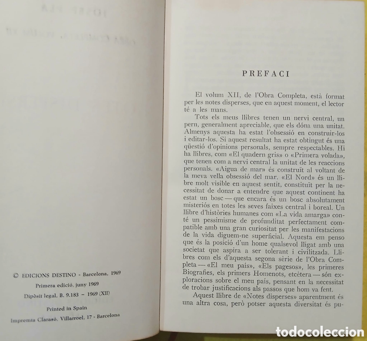 Libros: Notes disperses, Josep Pla - Foto 4