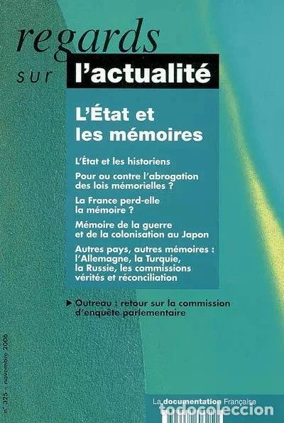 Libros: L'&eacute;tat et les m&eacute;moires n 325 novembre 2006- 3303332603251