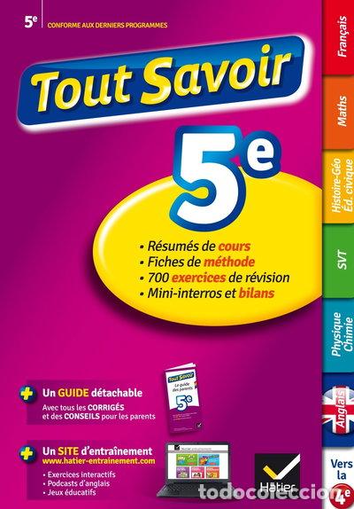 Libros: Tout savoir 5e- 9782218976322