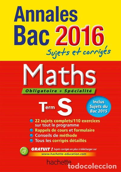 Libros: Annales 2016 Maths Ts- 9782012708525 - Foto 1