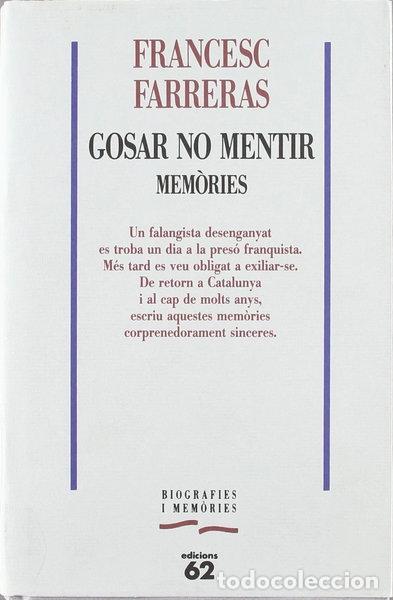 Libros: Gosar no mentir- 9788429737516