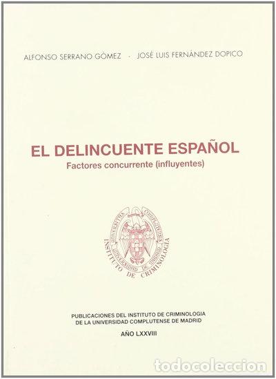 Libros: El delincuente espa&ntilde;ol- 9788498496932