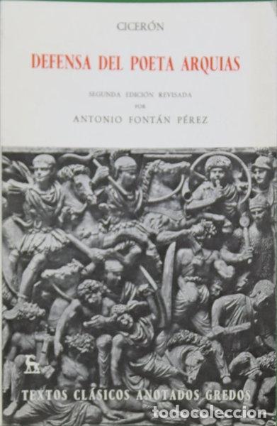 Libros: Defensa del poeta Arquias- 9788424933982