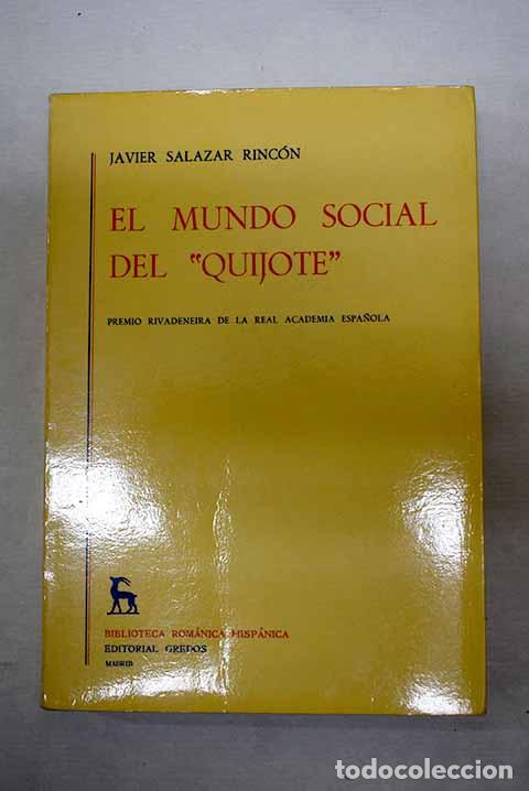 Livros em segunda m&atilde;o: EL mundo social del Quijote .- Salazar Rinc&oacute;n, Javier