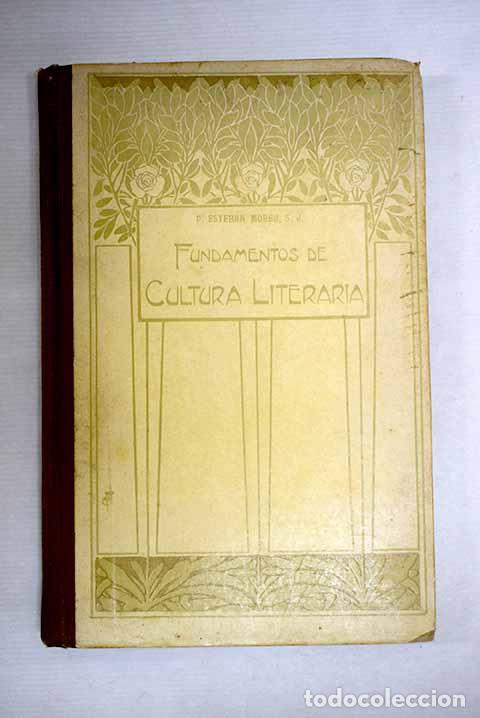 Libros: Fundamentos de cultura literaria.- Mor&eacute;u Lacruz, Esteban