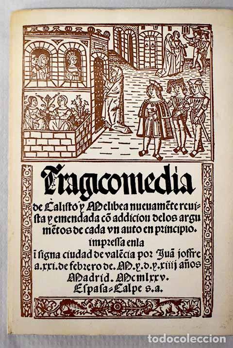 Libros: Tragicomedia de Calixto y Melibea.- Rojas, Fernando de - Foto 1