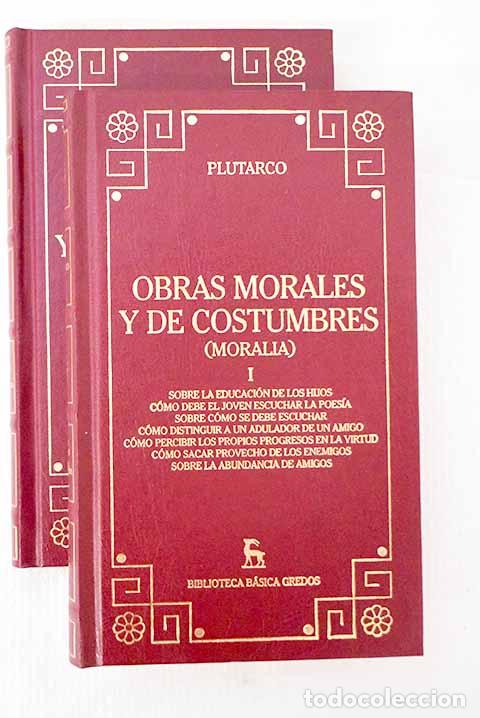 Libros: Obras morales y de costumbres: (Moralia).- Plutarco - Foto 1