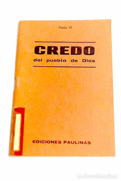 Libros: Credo del pueblo de Dios
