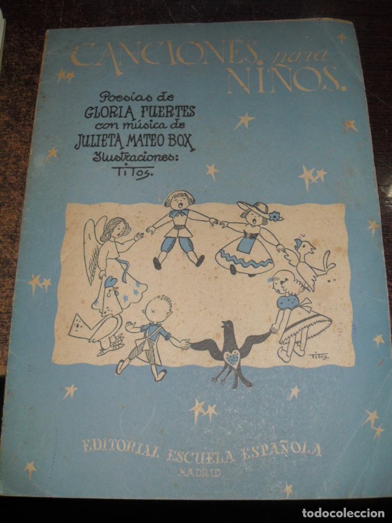 Libros: CANCIONES PARA NI&Ntilde;OS - GLORIA FUERTES - JULIETA MATEO BOX