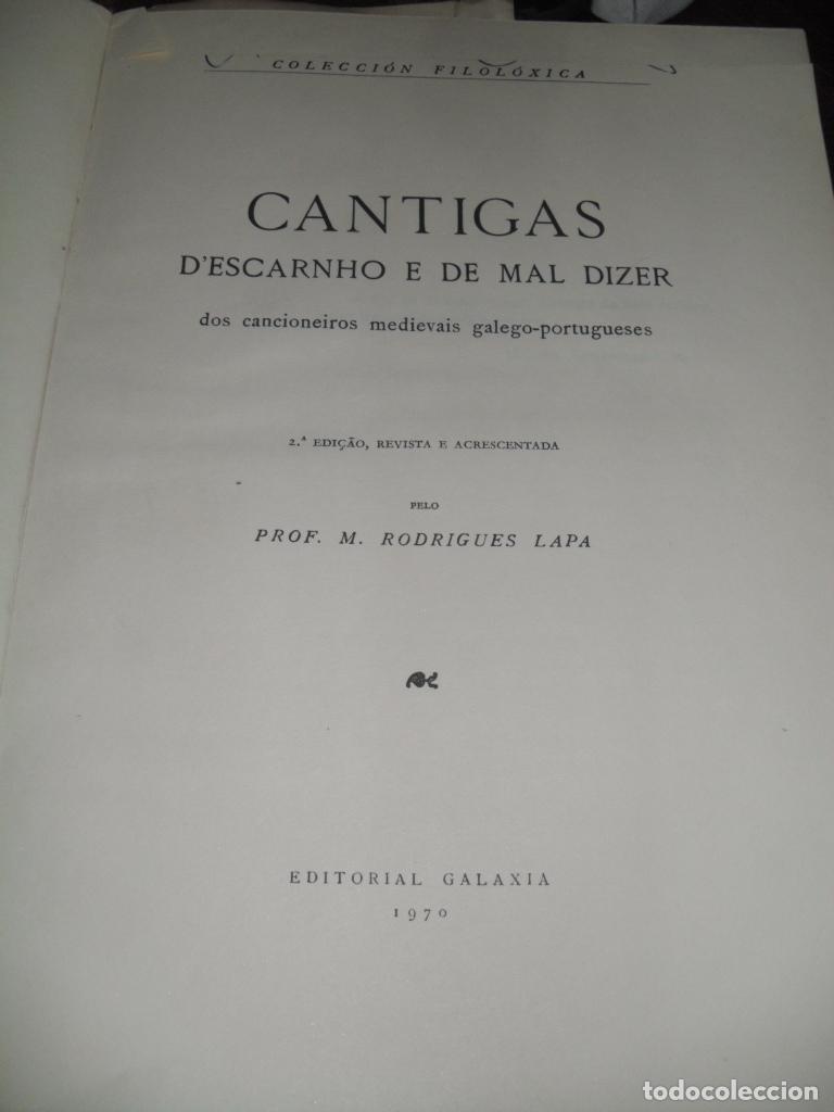 Libri di seconda mano: CANTIGAS DESCARNIO E DE MAL DIZER - RODRIGUES LAPA Edic