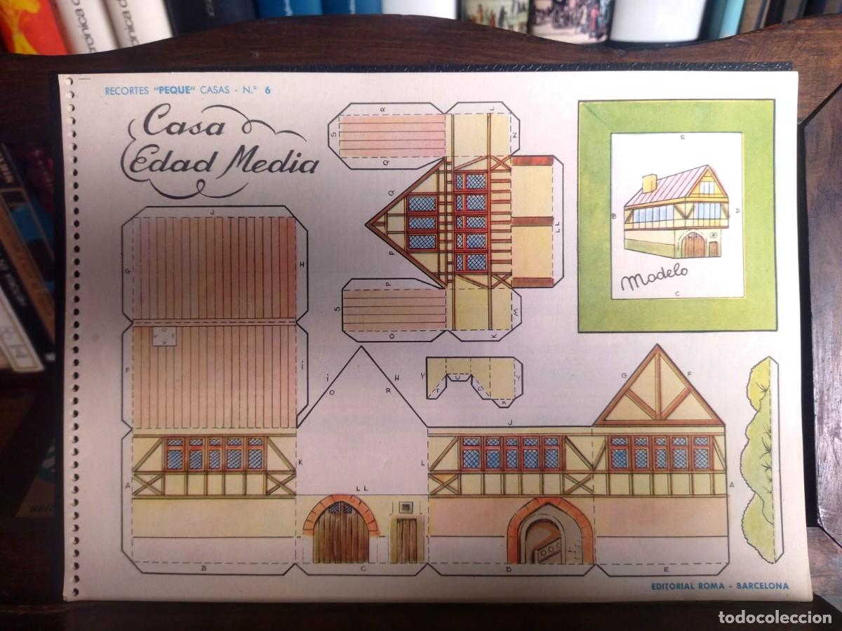 Libros: Casa Edad Media. Casa etrusca. Casa azteca. Casa escandinava. Palacio fenicio. Recortables construcc