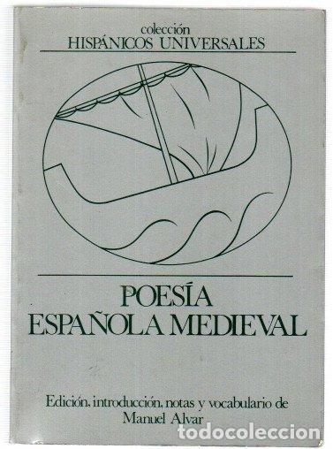 Libros: Poes&iacute;a espa&ntilde;ola medieval - NO CONSTA AUTOR