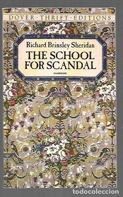 Livres: SCHOOL FOR SCANDAL - THE - SHERIDAN, RICHARD BRINSLEY