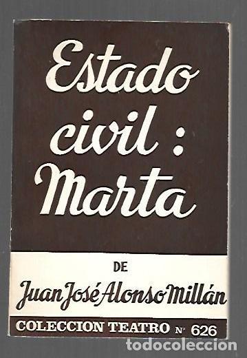 Livres: ESTADO CIVIL: MARTA - ALONSO MILLAN, JUAN JOSE
