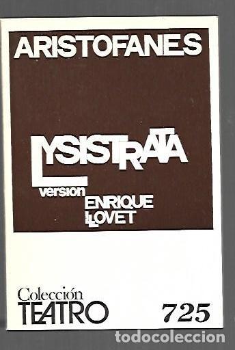 Livros em segunda m&atilde;o: LYSISTRATA (LISISTRATA) - ARISTOFANES (VERSION ENRIQUE LLOVET)