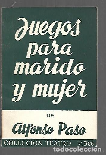 Libros: JUEGOS PARA MARIDO Y MUJER - PASO, ALFONSO - Foto 1