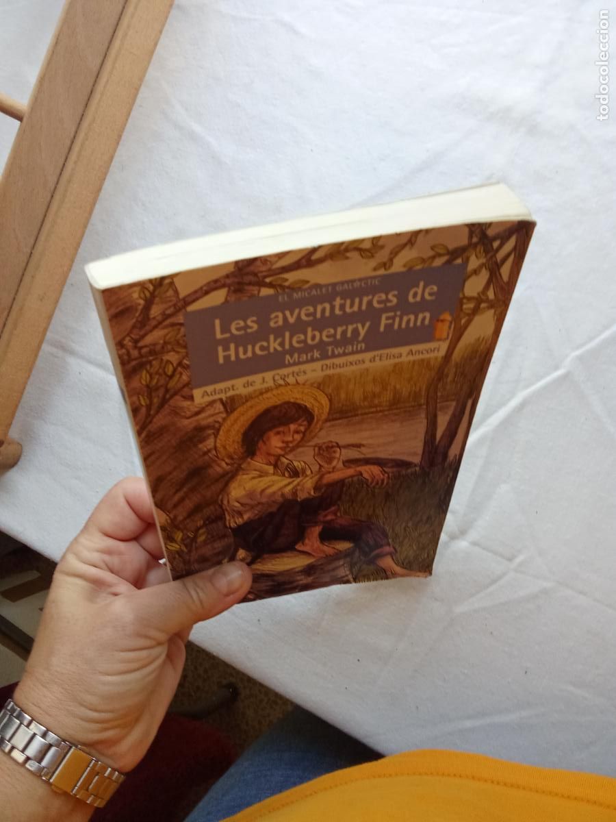 Livros em segunda m&atilde;o: Les aventures de Huckeberry Finn. Mark Twain L.13773-1881 valenciano