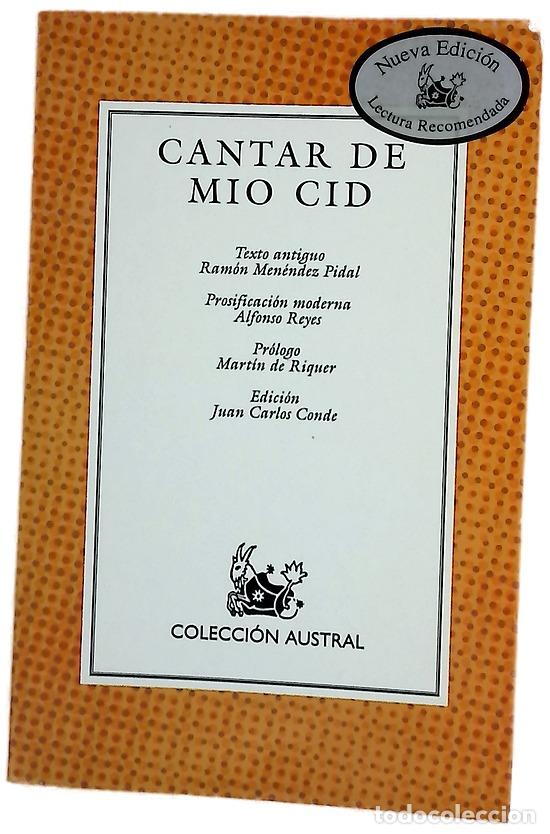 Livres: Cantar de m&iacute;o Cid - Men&eacute;ndez Pidal, Ram&oacute;n; Reyes, Alfonso; Conde, Juan Carlos