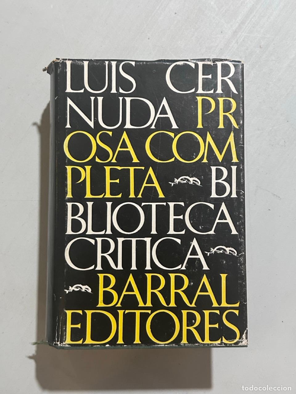 Libros: Luis Cernuda - Prosa completa - Foto 1