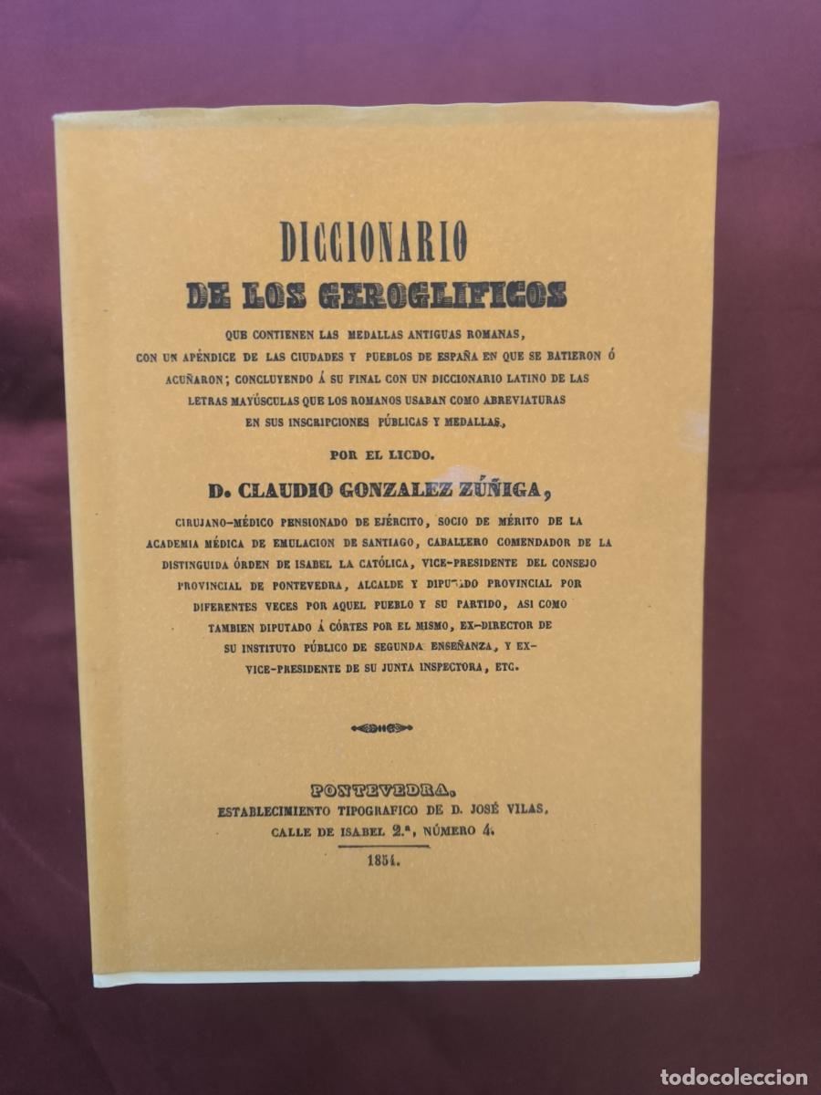Libros: Diccionario de los gerogl&iacute;ficos que contienen las medallas antiguas romanas, con un ap&eacute;ndice de las