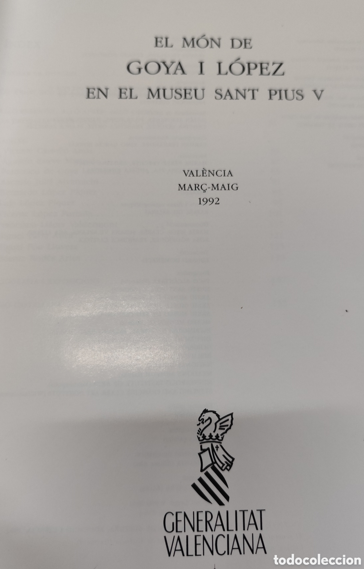 Libros: EL MON DE GOYA I LOPEZ EN EL MUSEU SANT PIUS V - Foto 2