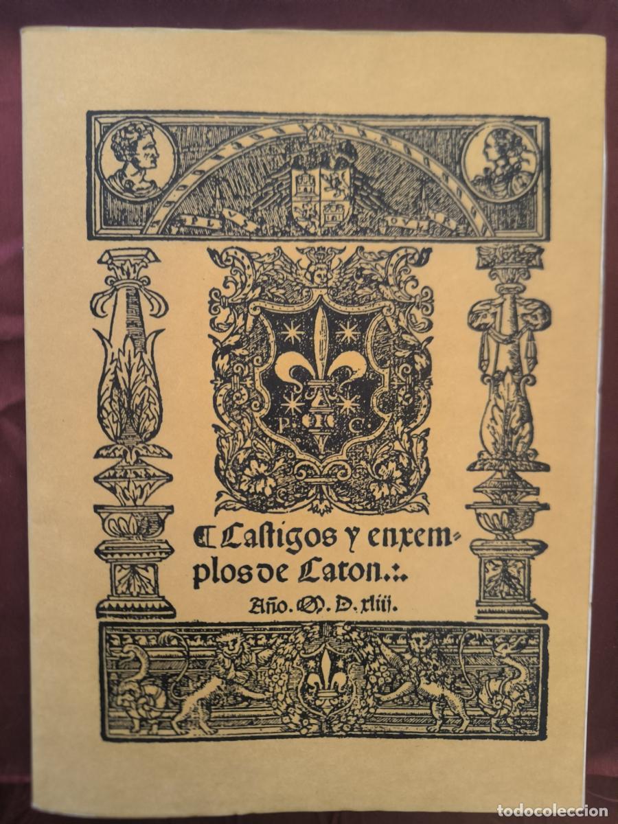 Libros: Castigos y ejemplos de Cat&oacute;n - An&oacute;nimo