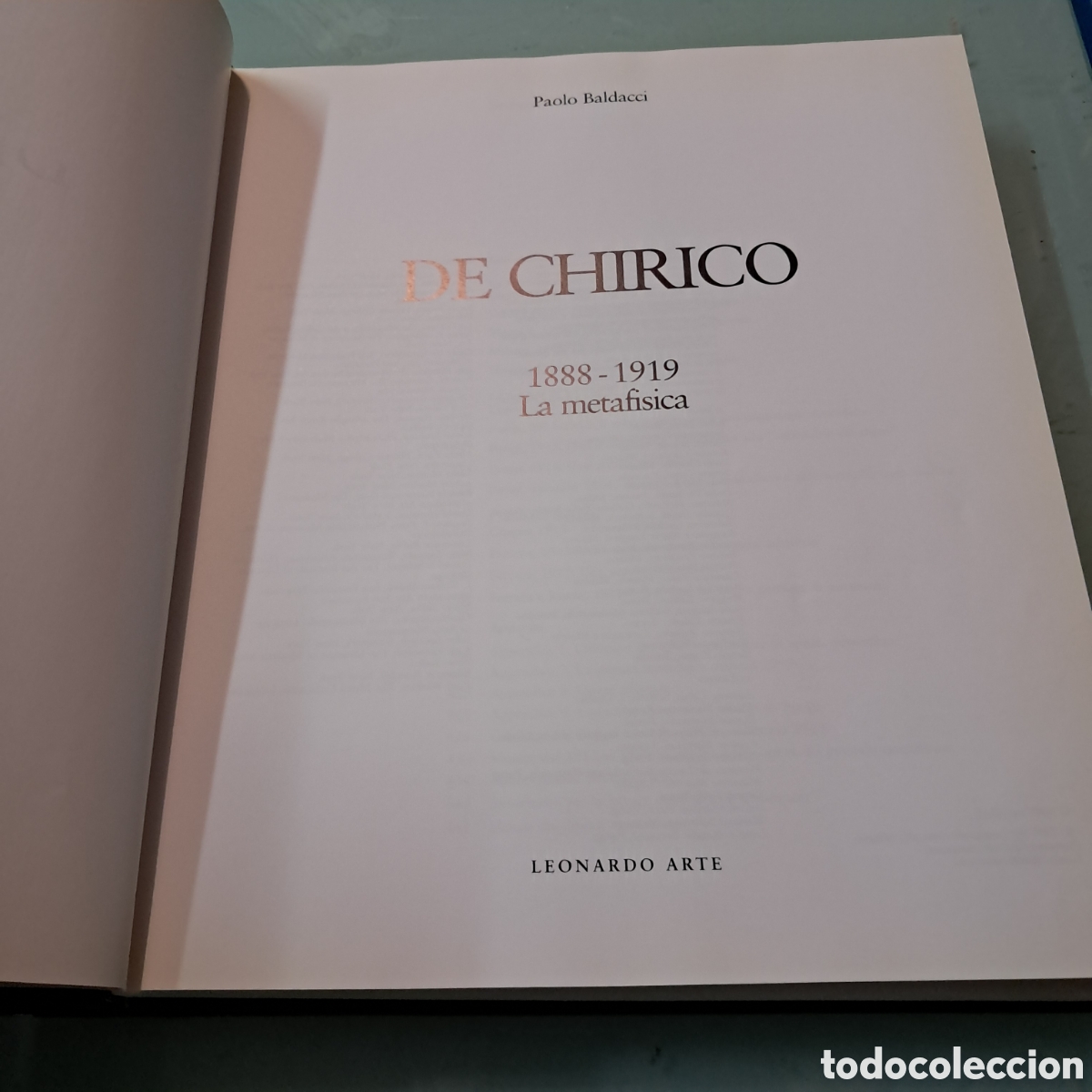 Libros: Paolo Baldacci, De chirico, 1888-1919, Leonardo Arte - Foto 2