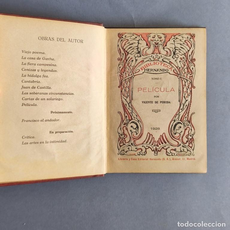 Libros: Pel&iacute;cula. (Ejemplar dedicado) - Pereda, Vicente de. - Foto 3