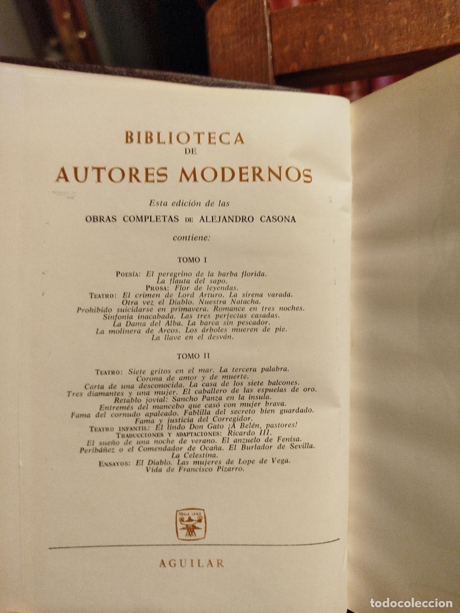 Libros: Obras completas (2 Vol.) - Casona, Alejandro (1903-1965) - Foto 5