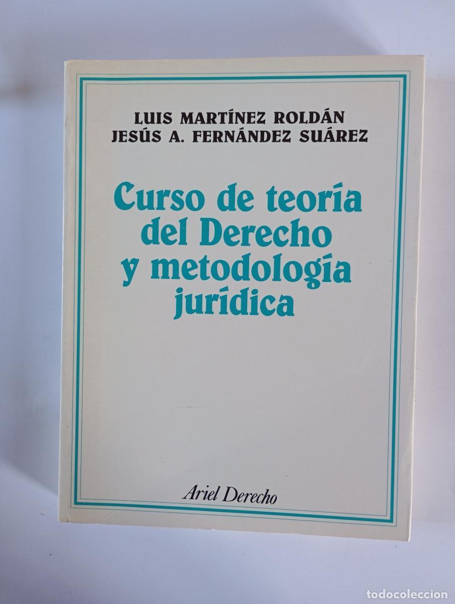 Libros: Curso de teor&iacute;a del derecho y metodolog&iacute;a jur&iacute;dica. - Luis Mart&iacute;nez Rold&aacute;n, Jes&uacute;s Aquilino Fern&aacute;ndez