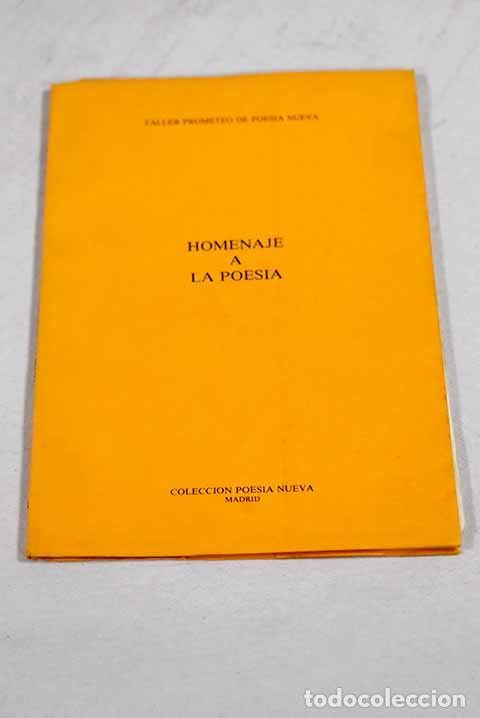 Libri di seconda mano: Homenaje a la poes&iacute;a
