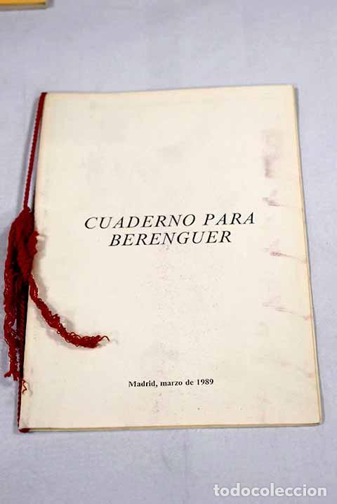 Libros: Cuaderno para Berenguer - Foto 1
