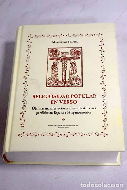 Libros: Religiosidad popular en verso.- Trapero, Maximiano