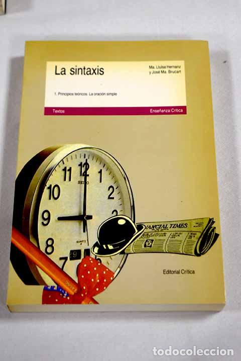Libros: La sintaxis: Hernanz, Maria Lluisa.- Hernanz, Maria Lluisa