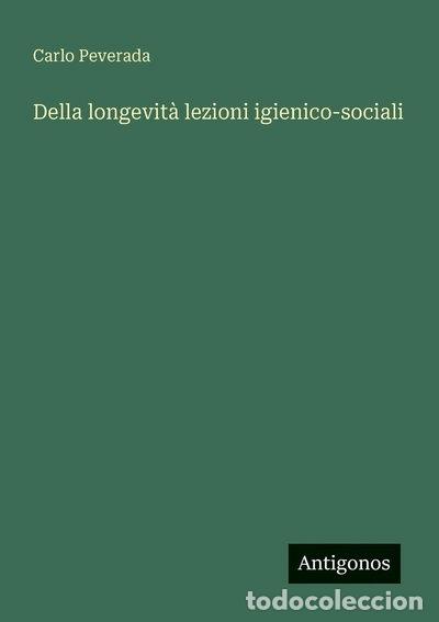 Libros: Della longevit&agrave; lezioni igienico-sociali- 9783563210451