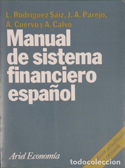 Livros em segunda m&atilde;o: Manual de sistema financiero espa&ntilde;ol- 9788434420458