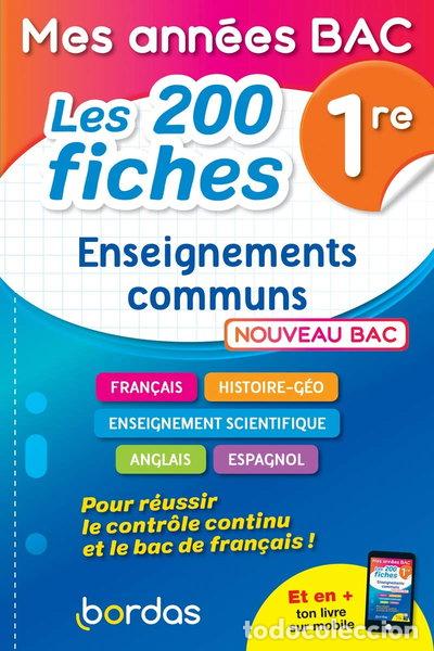 Libros: Enseignements communs 1re Mes ann&eacute;es bac: Les 200 fiches- 9782047357934