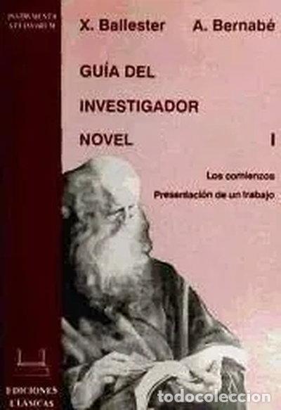 Libros: Gu&iacute;a del Investigador Novel- 9788478820092