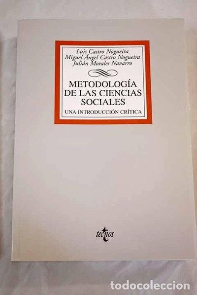Libros: Metodolog&iacute;a de las ciencias sociales- 9788430943302