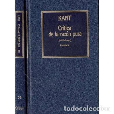books: Cr&iacute;tica de la raz&oacute;n pura- 9788475306070