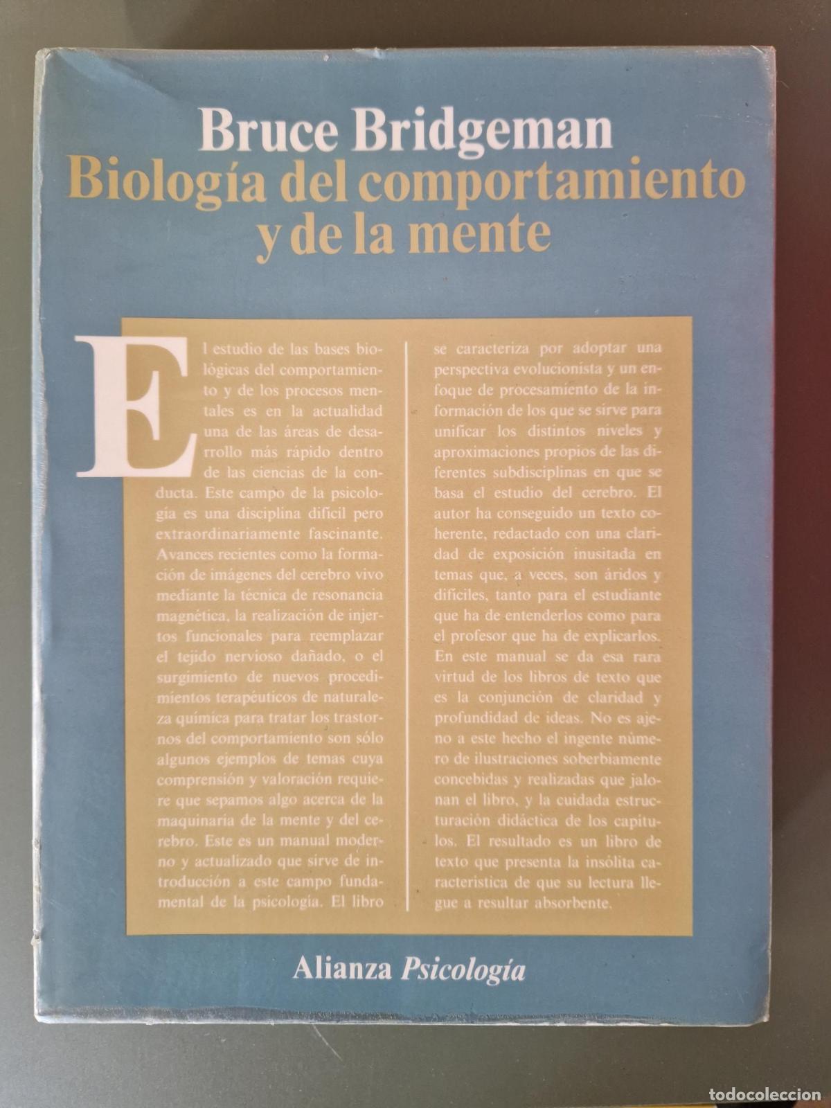books: Biolog&iacute;a del comportamiento y de la mente - Bruce Bridgeman